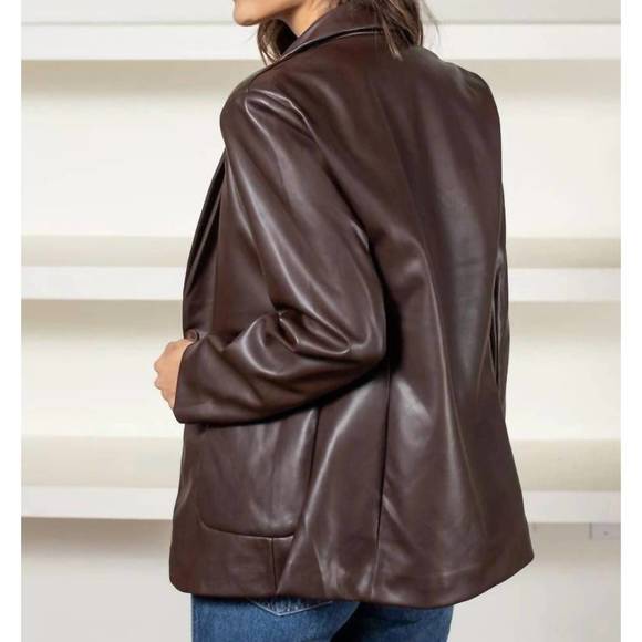 NEW ELAN jacket blazer in mocha - Picture 2 of 3